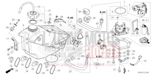 FUEL TANK CRF450RE de 2014
